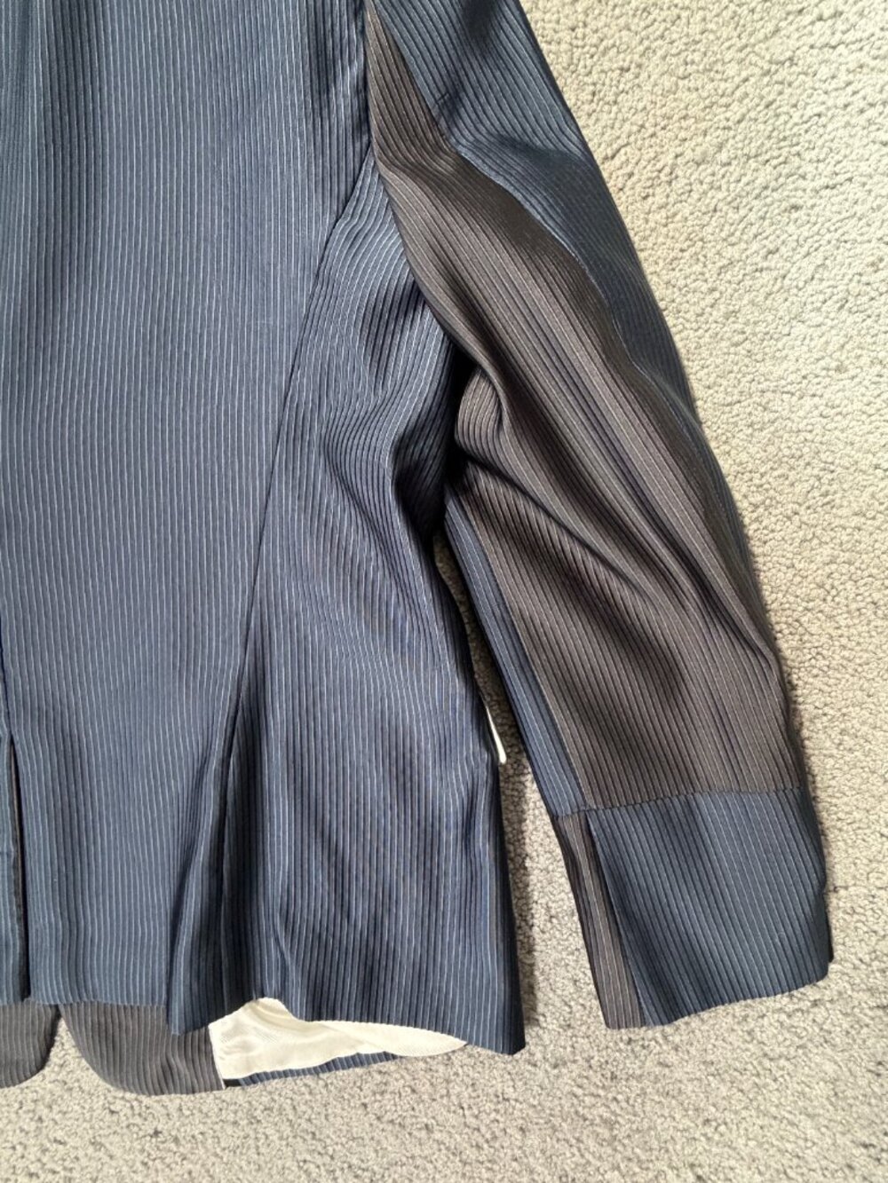 MARK & LONA FER Collection Strip Search Warrant Jacket - UK 46R-Navy/Black NWOT - Picture 13 of 14